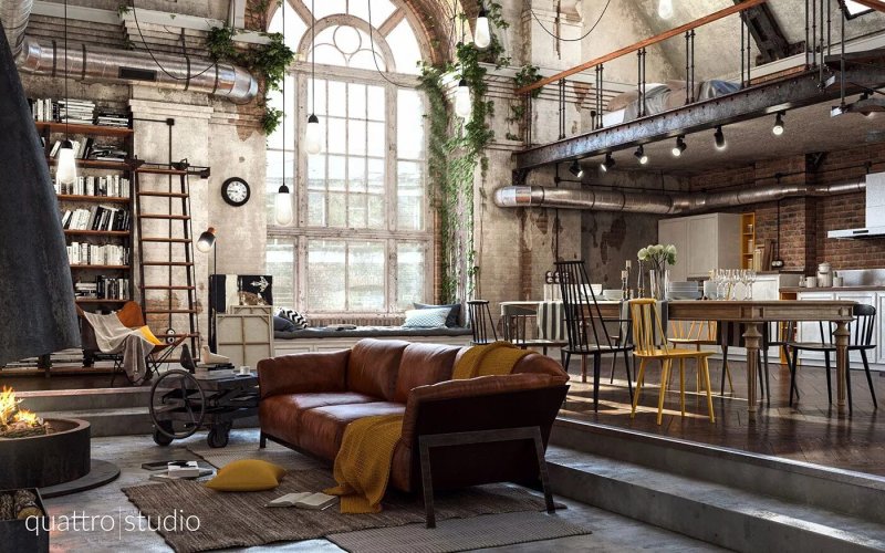 Loft style in the interior