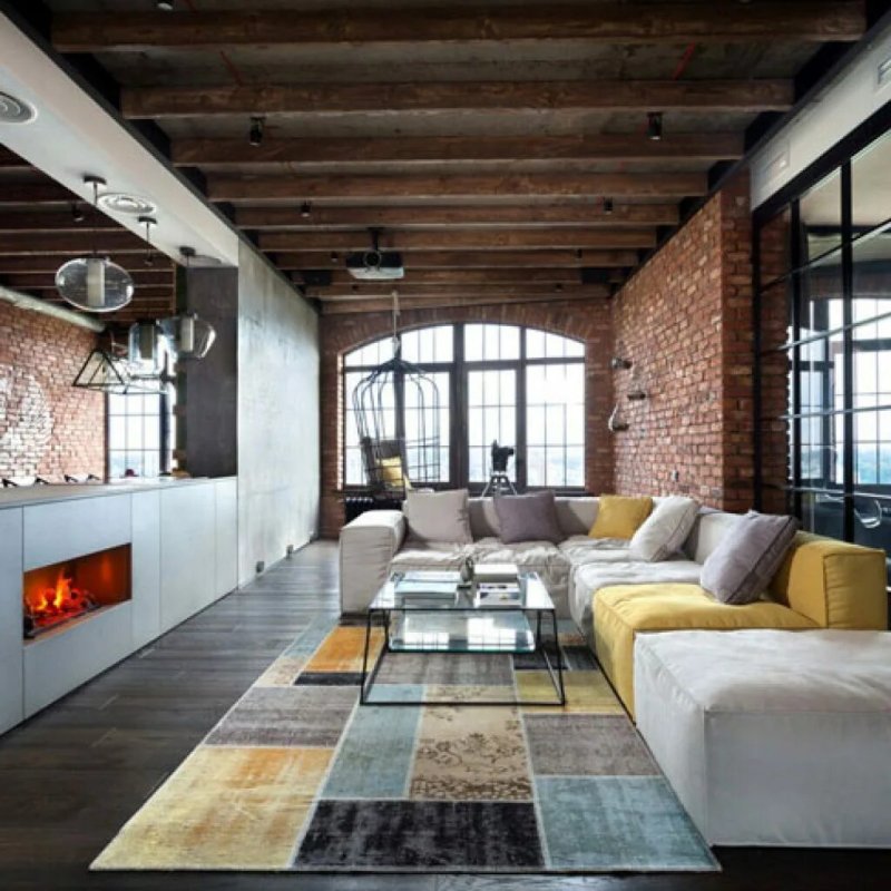 Loft style in the interior of the apartment