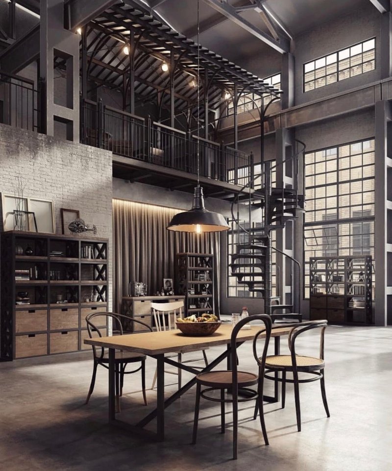 Industrial style interior