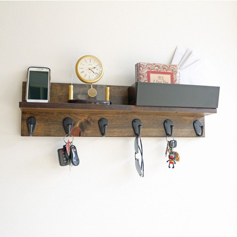 Key shelf in the hallway