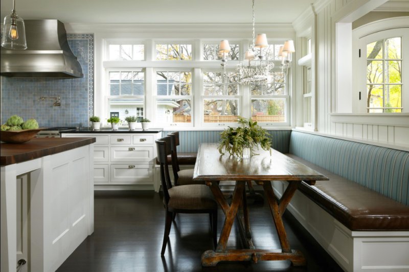 Kitchen corner in the interior of the kitchen