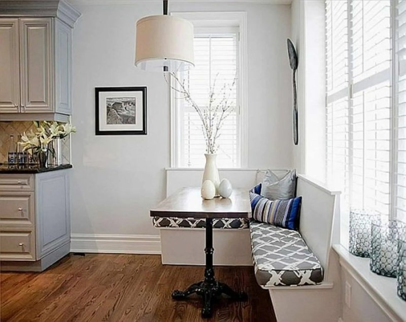 Sofa in the kitchen in the interior