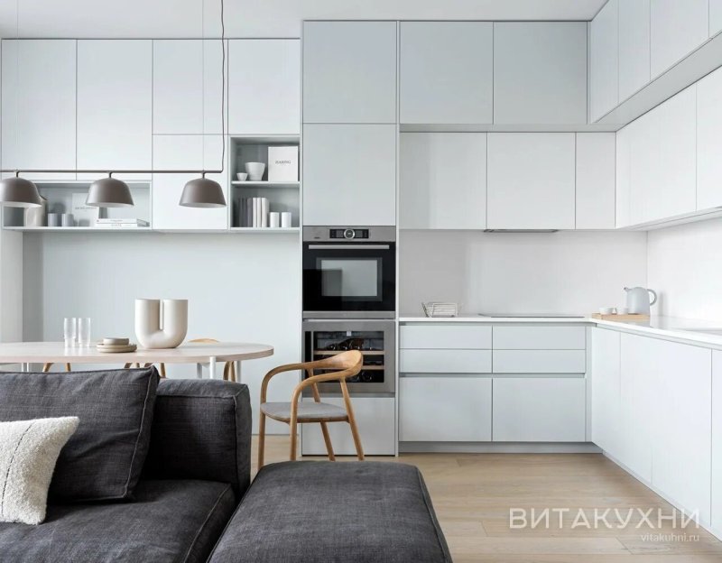 White kitchen in a modern style