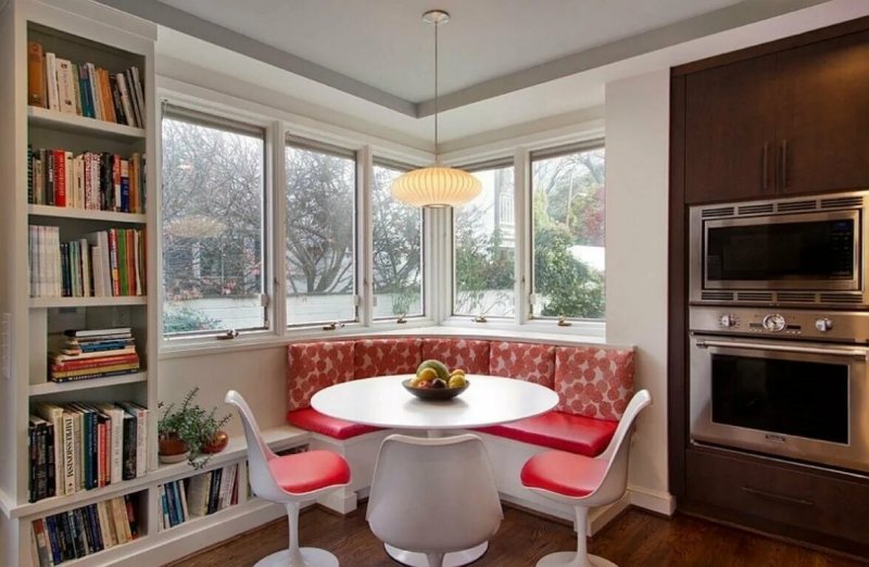 Sofa in the kitchen in the interior