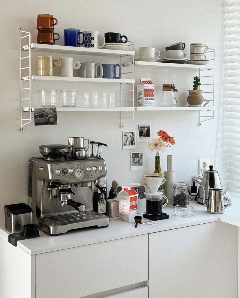 Shelf in the kitchen