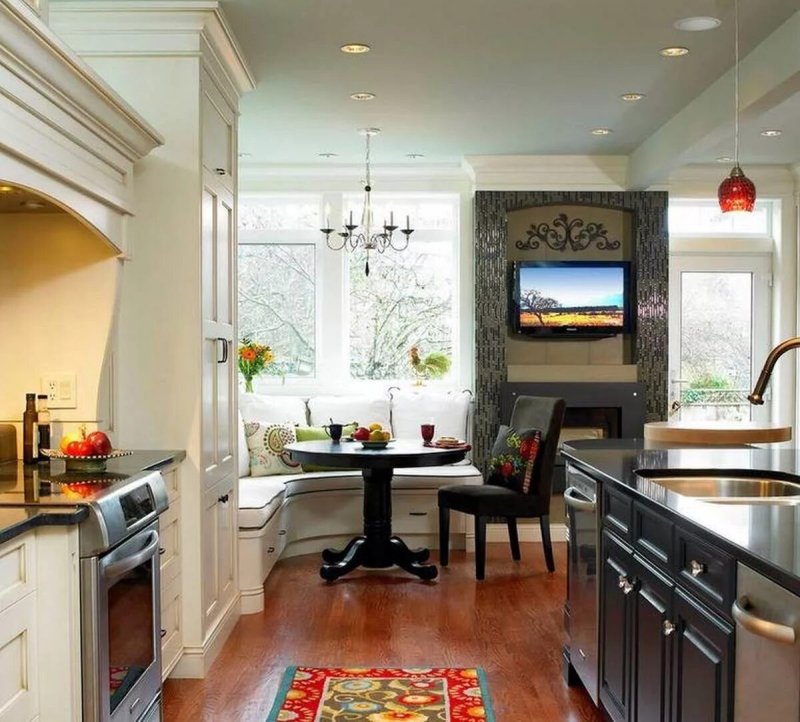 Kitchen corner in the interior of the kitchen