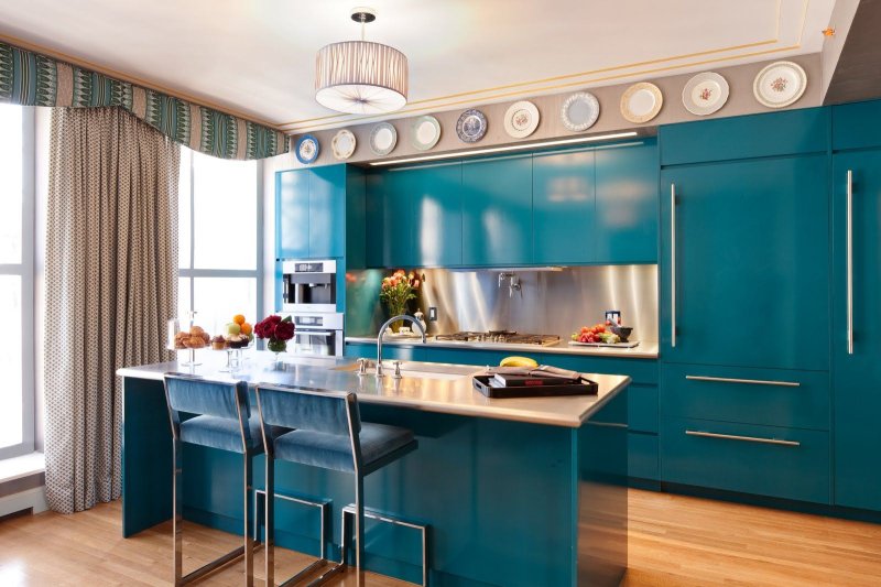 Turquoise kitchens