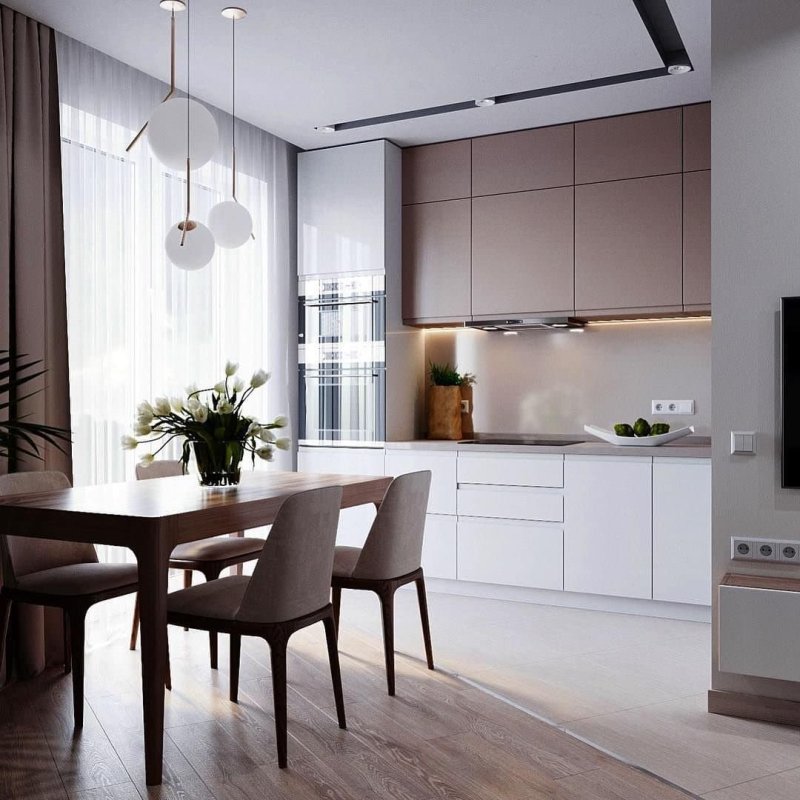 Kitchen interior design in a modern style