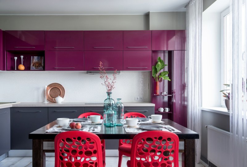 Burgundy kitchens