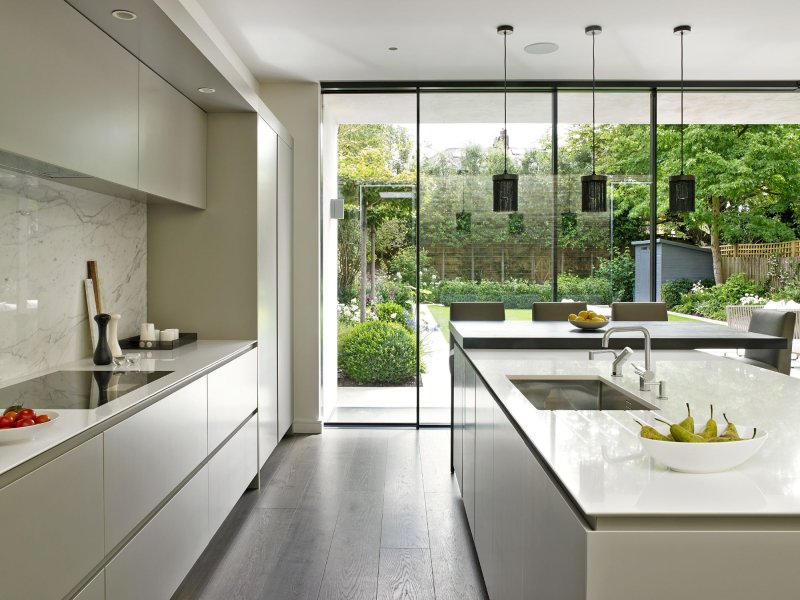 Big kitchens in a modern style