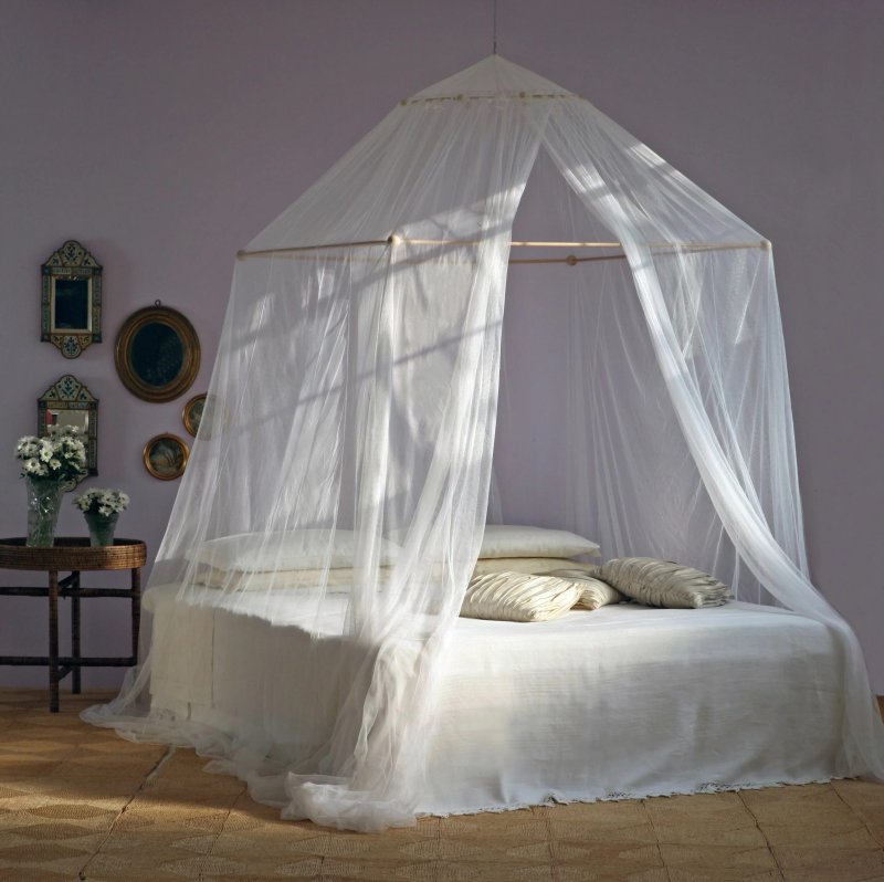 Bed with a canopy adult