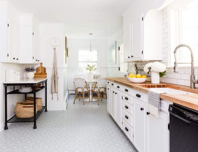 White kitchen interior