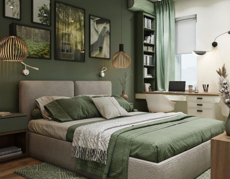 Olive tones in modern style