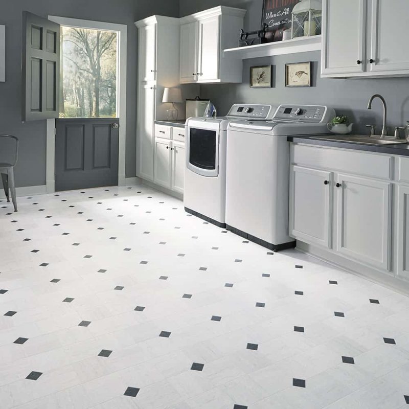 Kitchen floor tiles