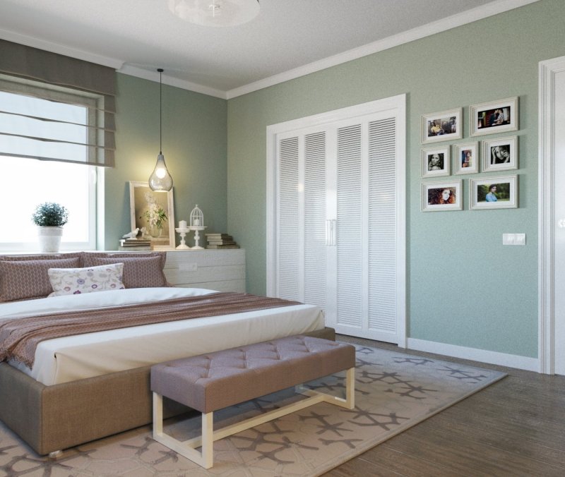 Olive -tones bedroom