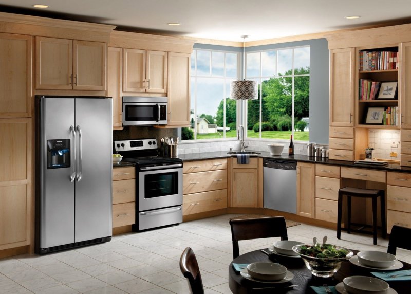 Kitchens with a large refrigerator