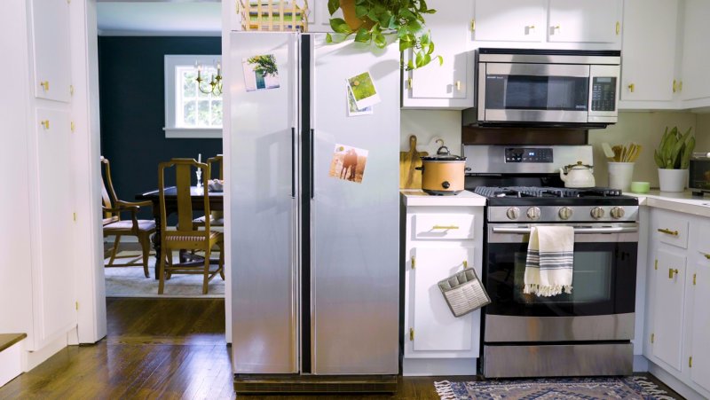 Kitchens with a large refrigerator