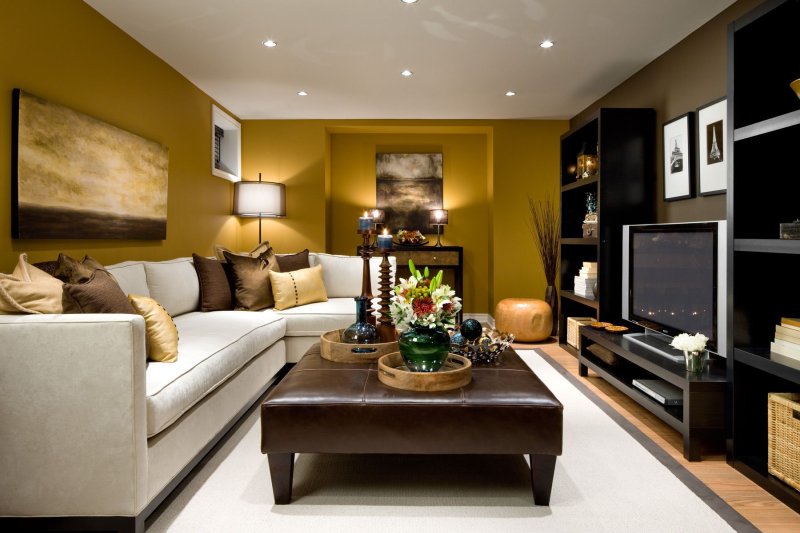 Yellow brown interior