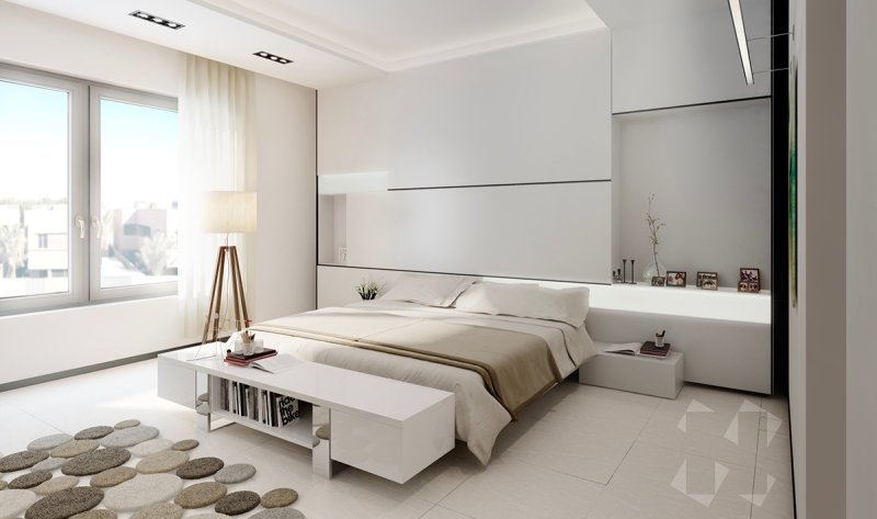 Bedrooms in modern style