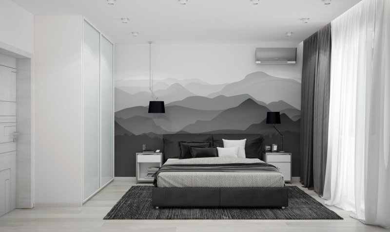 Bedrooms in modern style