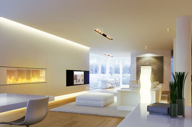 Lighting in a modern interior