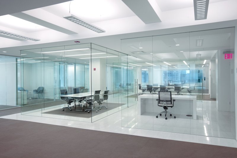 Glass partitions Office