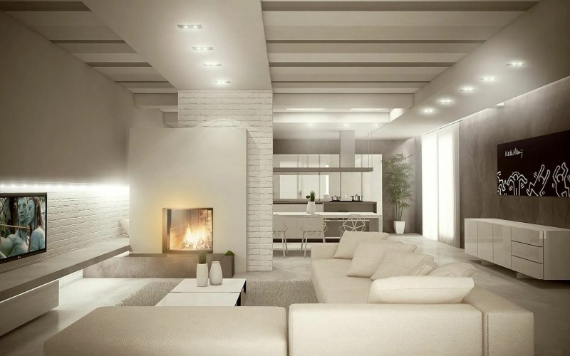 Living room in modern style