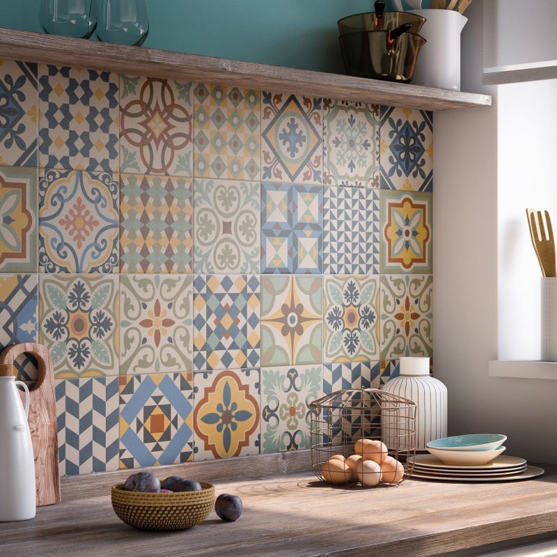 Patchwork style kitchen