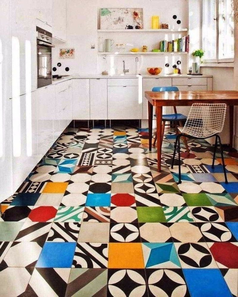 Patchwork style kitchen