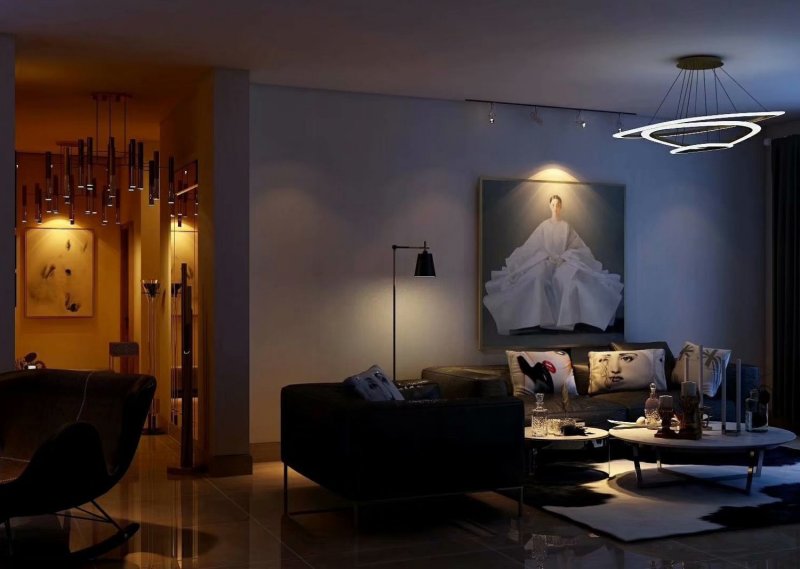 Lighting in a modern interior