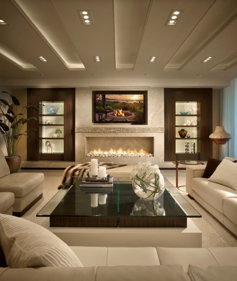 Stylish interior of the living room