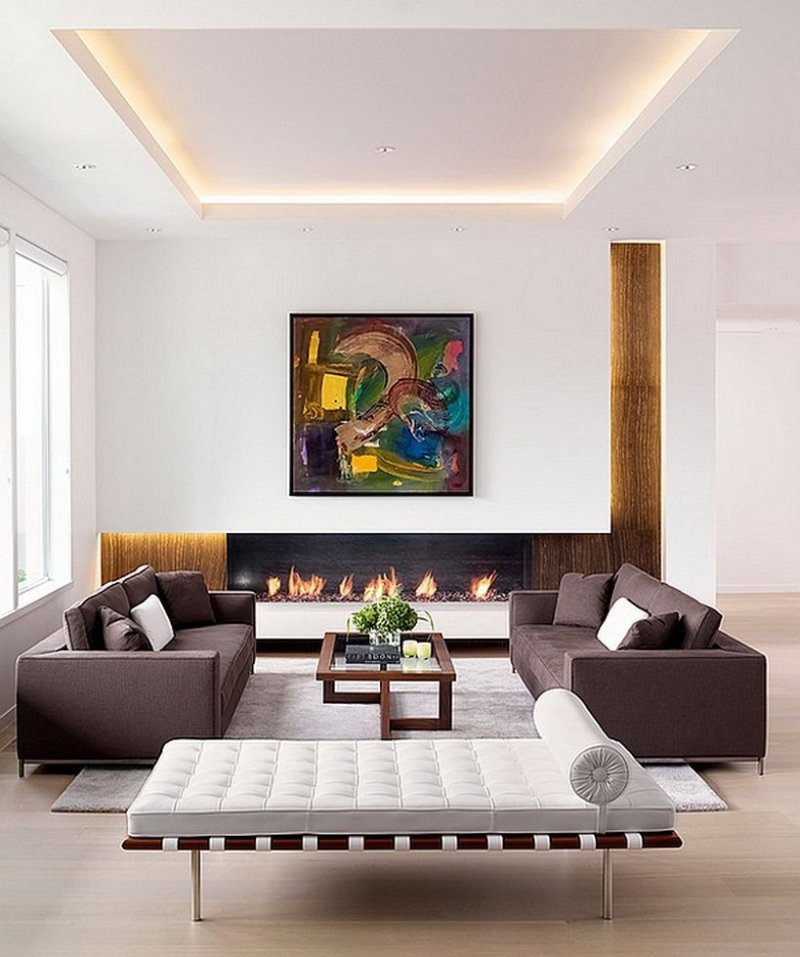 Modern interiors of the living room