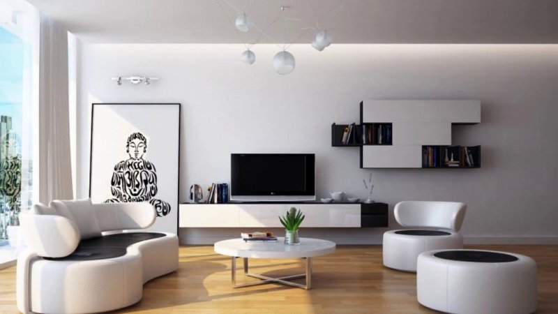 Light living room in a modern style