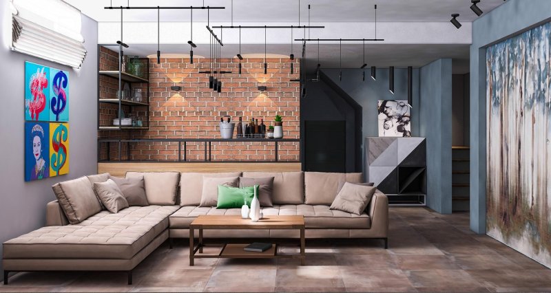 Loft style in the interior