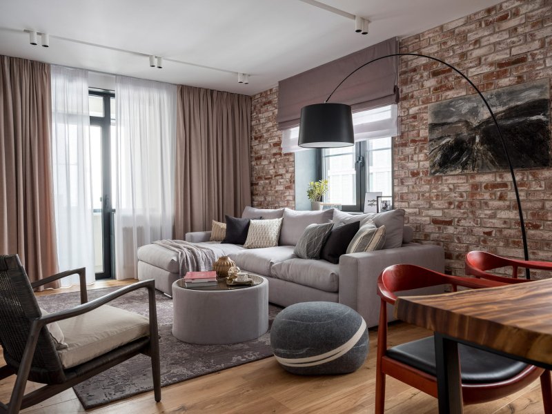 Loft style in the interior of the apartment