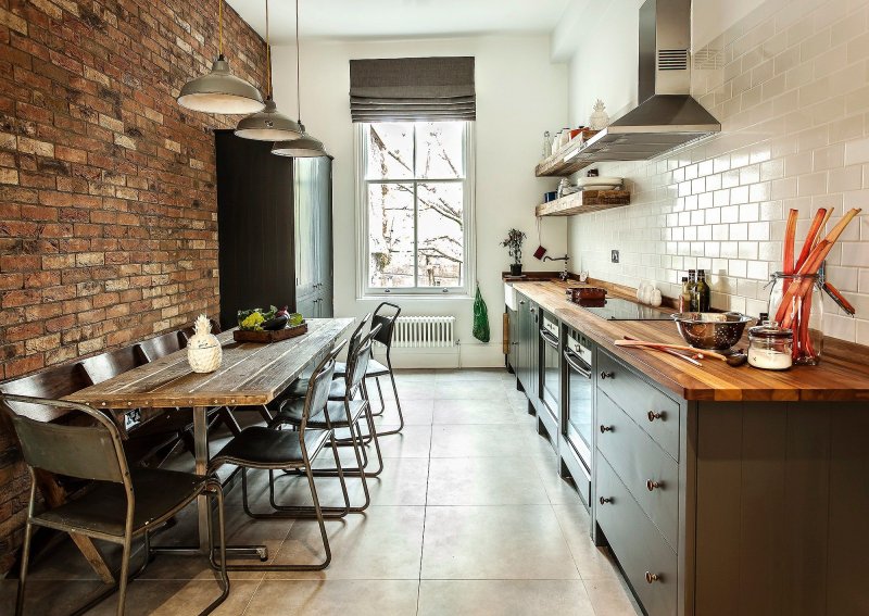 Kitchen in the style of industrial loft