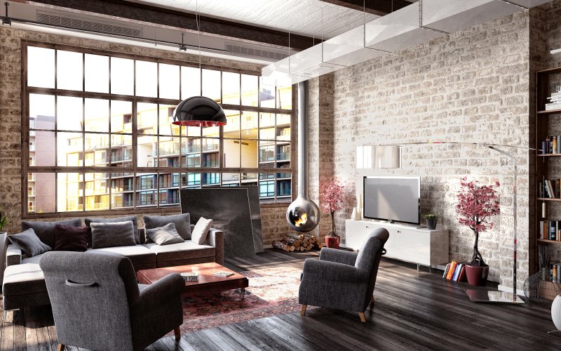 Loft style in the interior