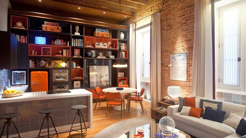 Loft style in the interior of the apartment