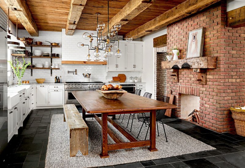 Village -style kitchen interior