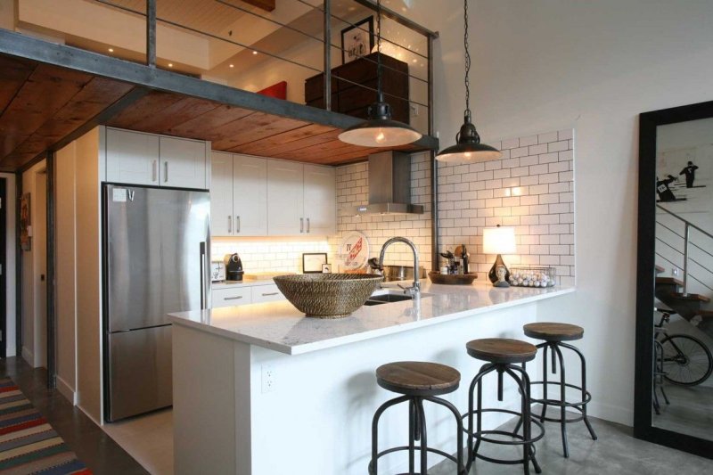 Little kitchen in loft style