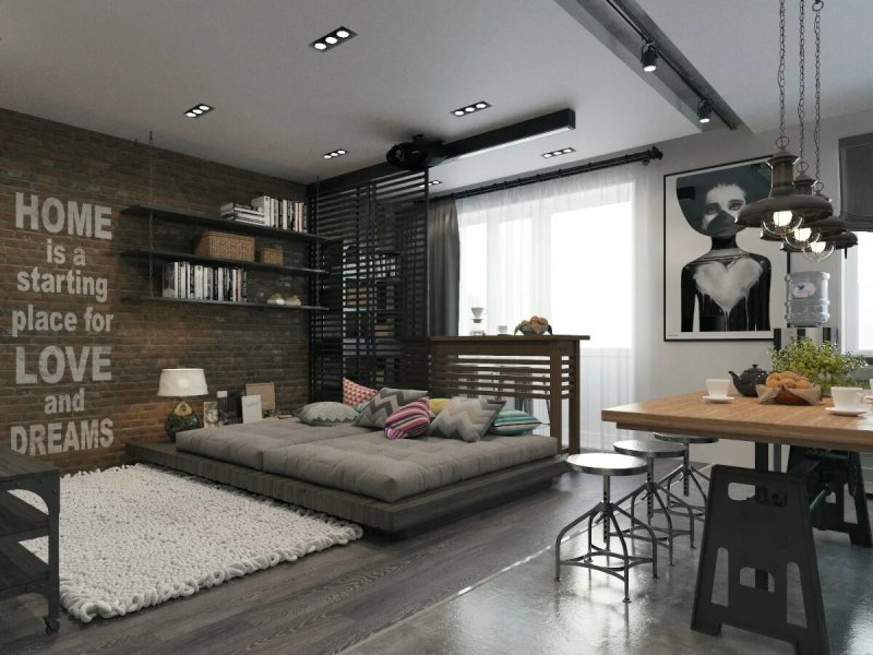 Loft style in the interior