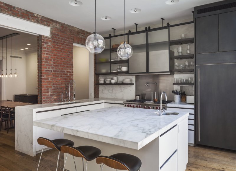 Loft style kitchen design