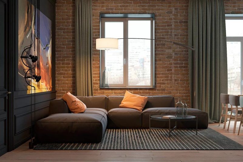 Interior loft living room