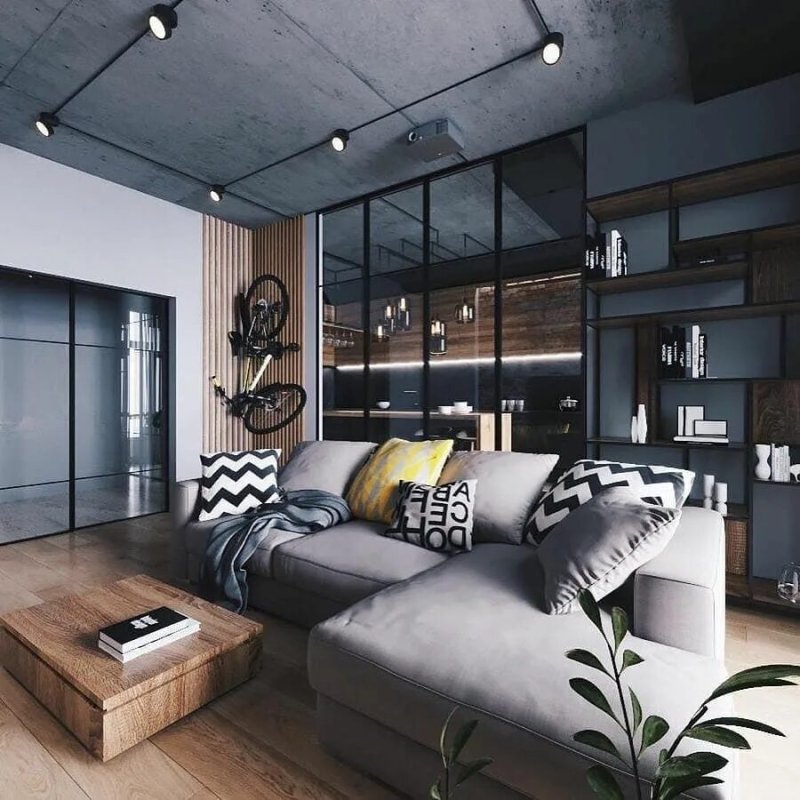 Loft style in the interior of the apartment