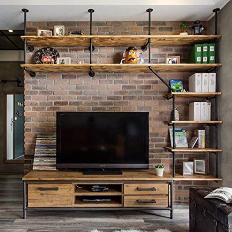 Loft -style wall in the living room