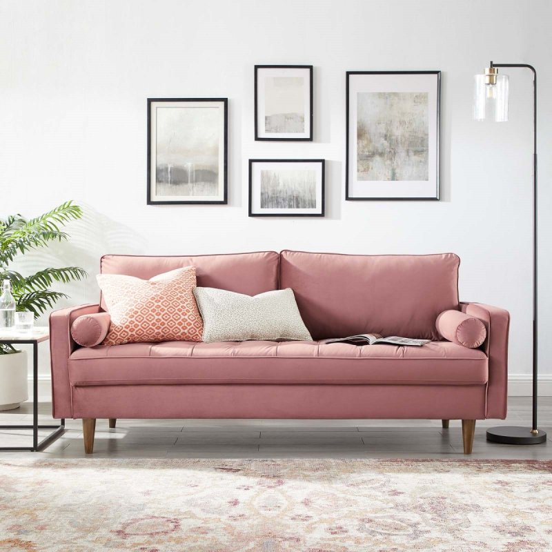 Scande sofa dusty rose