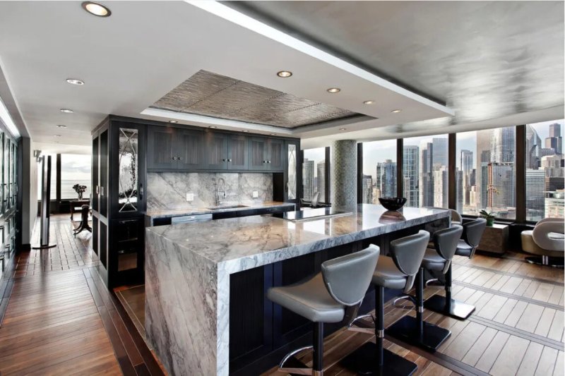 Marble -style kitchen