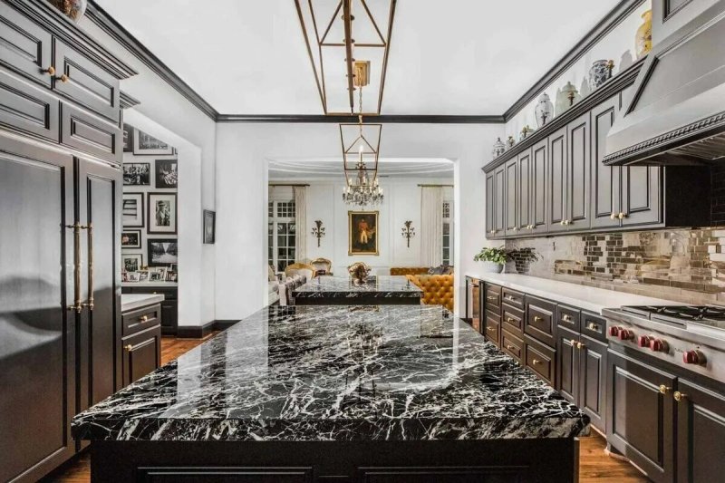 Marble -style kitchen