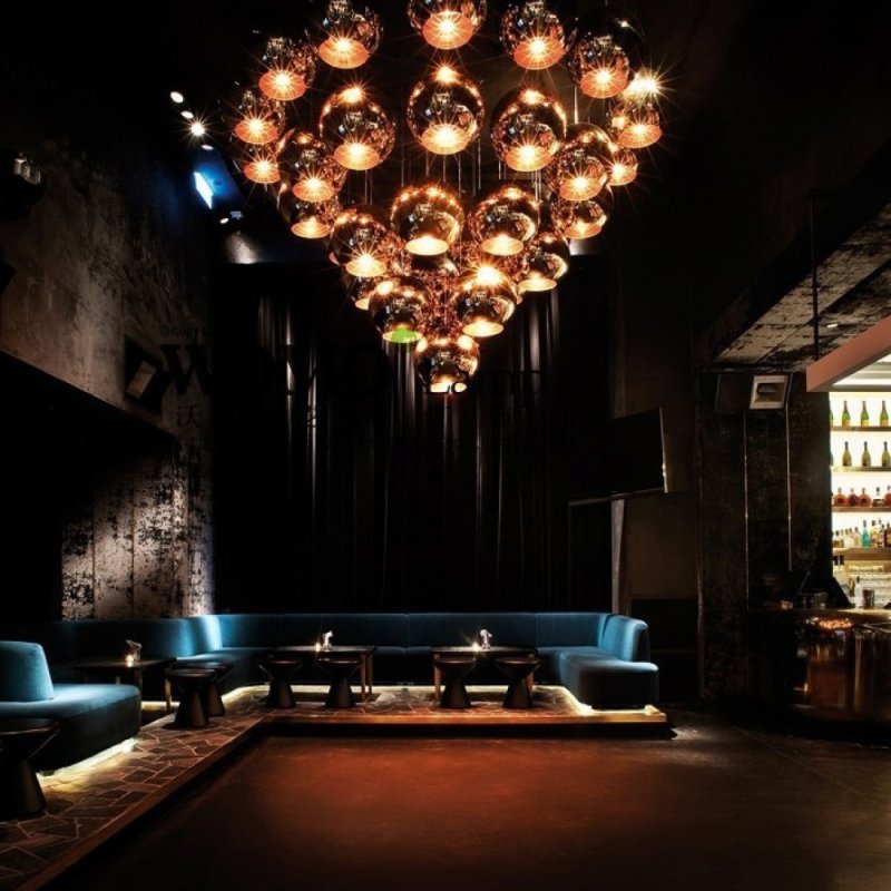 The interior of the night club