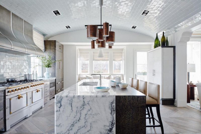 Marble -style kitchen